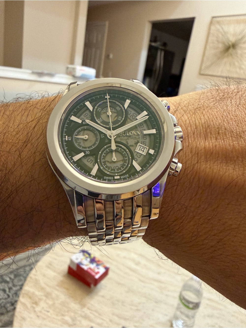 Bulova Accu-Swiss Kirkwood 63B170 Automatic Chronograph Men’s Watch 42mm - Picture 3 of 14